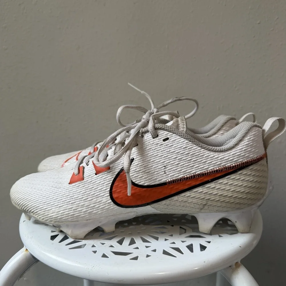 Nike Vapor Edge Speed 360 2 TB White Orange Cleats Men's Size 9